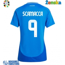 Italija Gianluca Scamacca #9 Domaci Dres za Ženska EP 2024 Kratak Rukav